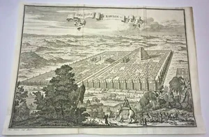 BABYLON MESOPOTAMIA 1729 by HENRY FLETCHER LARGE ANTIQUE VIEW 18TH CENTURY - Picture 1 of 12
