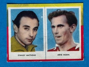 1958 REKORDMAGASINET SERIE STJARNS STANLEY MATTHEWS ROOKIE EX SWEDISH REKORD RC - Imagen 1 de 2