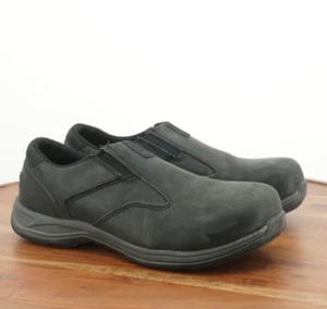 Red Wing Mens ComfortPro Loafers Slip On Work Shoes Safety Steel Toe Black 9D - Picture 1 of 9