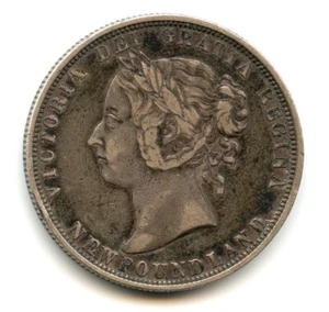 Canada 1882 H Silver 50 Cents, Queen Victoria - Picture 1 of 3
