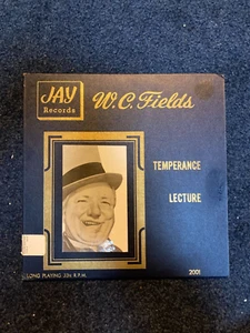 W.C. Fields – Temperance Lecture Comedy 10" Vinyl LP VG+/VG+ - Imagen 1 de 5