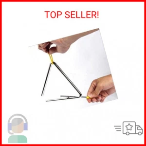 Aliotech Superior Sound Quality Musical Steel Triangle Percussion Instrument Wit - Picture 1 of 1