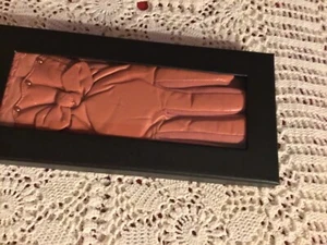 Salmon pink coloured Ladies gloves - gift boxed  - Picture 1 of 4