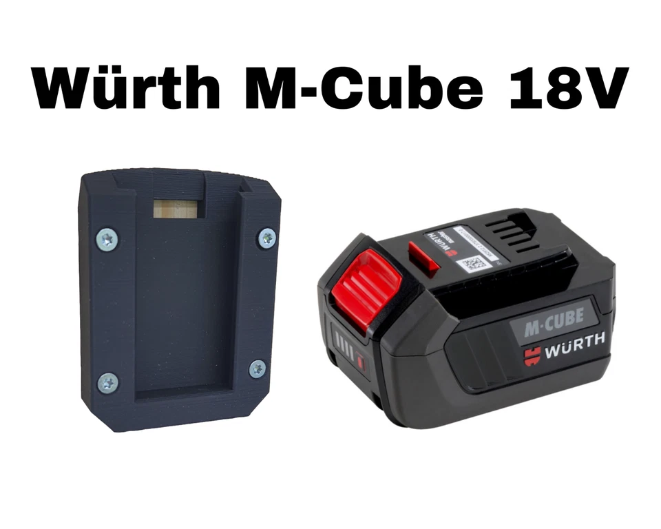 Würth M-Cube 18V Akkuhalter Wandhalter Wandhalterung M Cube Akku Halter - Bild 1 von 1