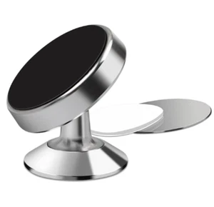 Magnetischer 360° Kfz Magnethalter Smartphone Handyhalterung Auto silber - Bild 1 von 2