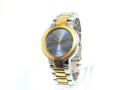 Working GUCCI 8900M Men's Unisex Watch 37mm Two-tone Swiss Quartz Gray Dial - image 1 of 4