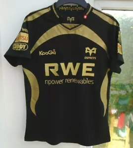 OSPREYS 2009 HOME KOOGA MANGA CORTA RUGBY CAMISETA TOP DAMAS TALLA 14 - Imagen 1 de 5