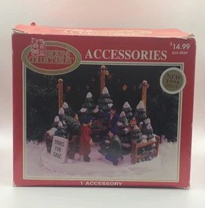 1998 Dickens Collectibles Zubehör "Bäume zu verkaufen" Weihnachtsdorf Vintage - Bild 1 von 10