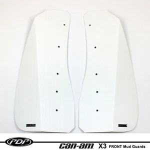 Can-Am Maverick X3 FRONT Mud Guard Fender Flares By Proven Design Products _ WHT - Picture 1 of 7