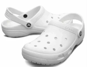 Crocs Unisex Classic Coast Clog White Men Size 9 Women Size 11 204151 100 - Picture 1 of 2