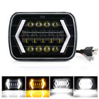 1pcs 7in Car LED Headlights Light Halo Angle Eyes Lamp For Jeep Wrangler JK LJ