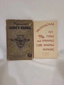 2 books: PROFESSIONAL GUIDE'S MANUAL and Fly Tying & Spinning (condensed) Herter - Picture 1 of 7