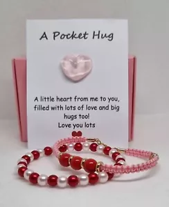 Pink and Red Theme Bead Bracelet Gift Set - Picture 1 of 5
