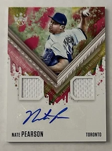 Nate Pearson 2021 Diamond Kings Jersey Patch Auto, Blue Jays Autograph - Picture 1 of 2
