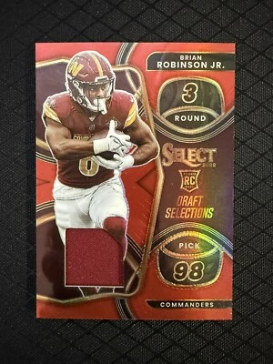 2022 Panini Select - Draft Selections Memorabilia Red Prizm #DS-21 Brian... - Image 1 of 2