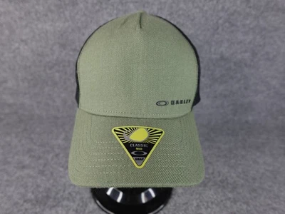 Gorra Oakley Classic M10 Spellout verde malla negra Snapback Foto 1 de 4