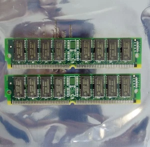 Set 2x IBM 75G8332 4MB 8MB kit 70ns 72-pin SIMM non-parity FPM RAM - Bild 1 von 2
