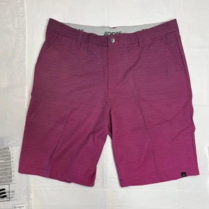 ADIDAS Golf Shorts Performance 10" Inseam Men’s 36 Pink Stripe NWT - Picture 1 of 24