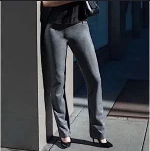 Pantalón de vestir para mujer Betabrand grande gris clásico pierna recta yoga W0076-SPG L - Imagen 1 de 18