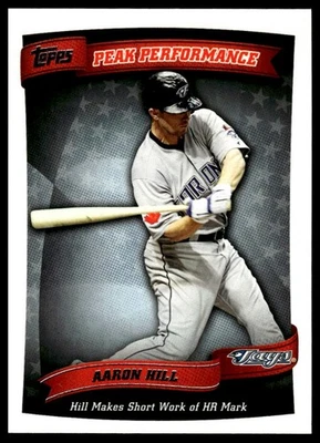 2010 Topps #PP-66 Aaron Hill Peak Performance - Image 1 of 2