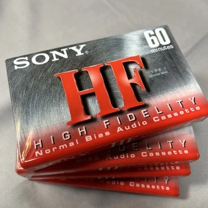 ¡SELLADO! Sony Paquete de 4 Cassette HF Alta Fidelidad 60 Minutos C-60HFC Sesgo Normal Nuevo - Imagen 1 de 7