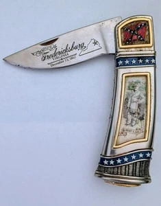 Robert E. Lee Civil War Battle of Fredericksburg Franklin Mint Collectors Knife - Picture 1 of 1