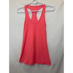 Lululemon Racerback Tank Top Athletic Workout Yoga Gym Coral Pink Size 2 - Picture 1 of 3
