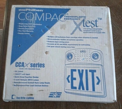 Mcphilben 出口标志组合 CCAXL1RW 120/277V — 第 1/3 张图片