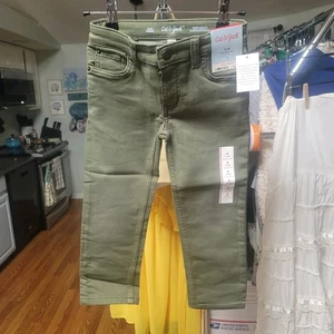 Cat & Jack Slim Adjustable Waist Super Stretch Pants Size 4 NWT Boys Girls - Picture 1 of 4