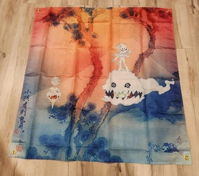 Kid Cudi Kanye West Kids See Ghosts Album Wall Flag Tapestry 3.5'x3.5' Flag NEW - Image 1 of 4