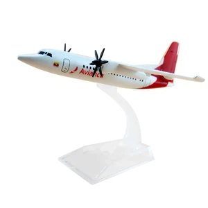 1:200 Air White Colombia Avianca FOK F50 Airlines Plane Diecast Model Display t - Picture 1 of 11