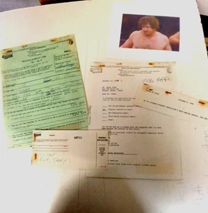 Terry Funk 1986 Original Firmado CA Lucha Libre Aplicación y Examen - Imagen 1 de 21