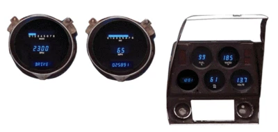 Dakota Digital Dash 1968-77 Chevy Corvette Gauge System w/ Clock VFD3-68C-VETTE Foto 1 de 3