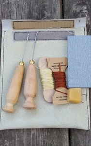 Hand Sewing Curved and Straight Hook Awls Kit Cobblers Tools Leathercraft S3 - Picture 1 of 10