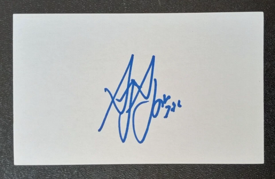 1983 GÊMEOS: Greg Gagne, cartão ASSINADO 3x5 (JS) - Imagem 1 de 1