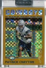 2004 Topps Chrome Gold Xfractors Cowboys Football Card #242 Patrick Crayton /279