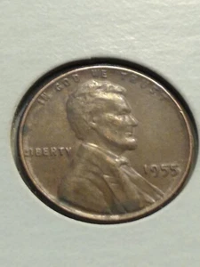 1955-"Poor Mans "Doubled Spike-Head" Lincoln Cent Penny - Picture 1 of 12