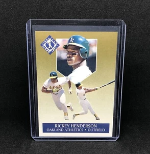 1991 Fleer Ultra Baseball Gold Inserts #5 Rickey Henderson Oakland Athletics HOF - Picture 1 of 2