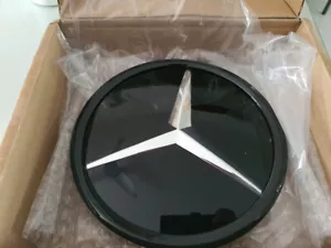NEW Mercedes Gloss Black Front Grill Badge Mirror W205 A2058806406 A B C E SLK - Imagen 1 de 5