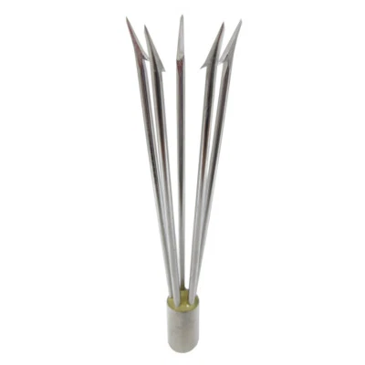 SCUBA CHOICE Spearfishing Lionfish 6" Pole Spear Tip 5 Prong Paralyzer w/ Barbs, 6mm