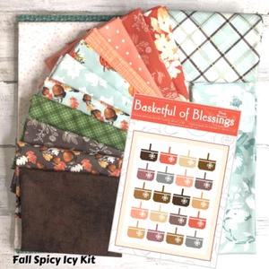 Fall Spicy Icy Colorway-The OLD GARDEN BASKETS Quilt Kits - YouTube Sew-Along! - Picture 1 of 16
