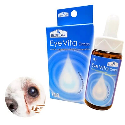 BLUE BAY Eye Vita Drops for Cats and Dogs Tears Stain Remover Eye Care Pet 20ml - Image 1 of 4