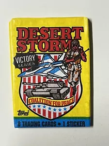 Desert Storm Victory Serie Sammelkarten versiegelt Wachspackung Topps 1991 USA - Bild 1 von 2