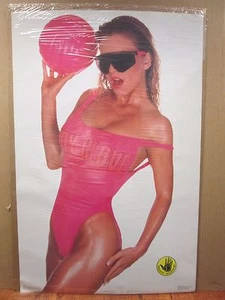 Vintage 1989 Body Glove original hot girl poster volleyball 12018 - Picture 1 of 5