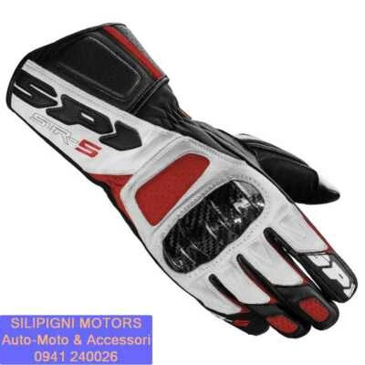 SPIDI A175 GUANTO IN PELLE STR-5 Colore 014 Red Racing Per Moto