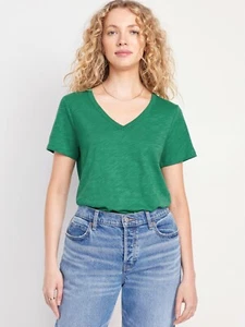 Old Navy Women's EveryWear V-Neck T-Shirt NWT Northern Lights Size Large - Picture 1 of 2