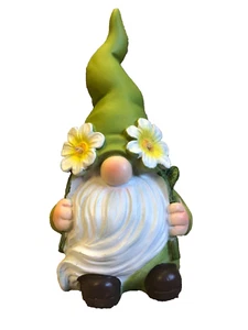 Solar Light Gnome Gonk 2 LED Flowers Garden Pathway Table Patio Balcony Decor - Picture 1 of 6