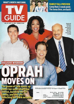 TV Guide Magazine Aug. 30-Sept. 12 2010 Oprah Winfrey Nate Berkus Dr. Oz Dr Phil - Image 1 of 2