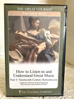 The Great Courses How To Listen To And Understand Great Music Part 5 Book & CDs