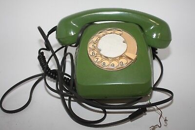 Vintage Retro Green Retro Soviet Russian Rotary Dial Telephone NEW! • 49.99€